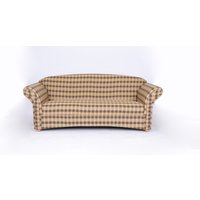 Loretta 3-Sitzer Sofa – Kariert & Braun von Better Home