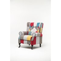 Skandinavischer Sessel PICO mit verstellbarer Rückenlehne - ca. 78 x 84 x 100,5 cm - Bunt von Better Home