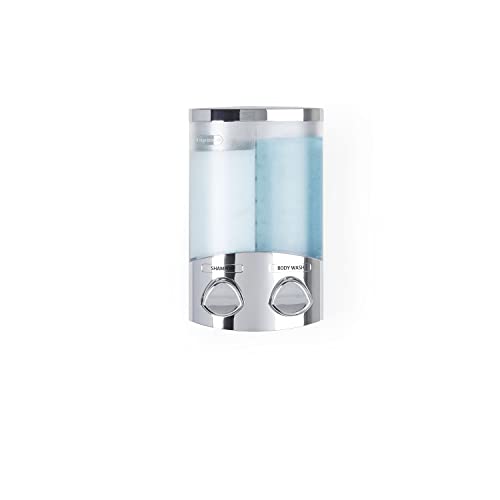 Better Living Seifen-, Duschgel- und Shampoo-Spender, in Chrom-Finish, ABS-Kunststoff, Chrome, 2-Chamber von Better Living