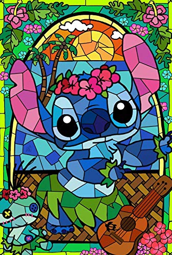 Better Selection Superheld Kryptonian Diamant-Gemälde-Set für Erwachsene, 5D Deko-Kunst zum Selbstgestalten, Geschenkset mit Kristall-Strasssteinen, 30x40 cm Lilo & Stitch von Better Selection