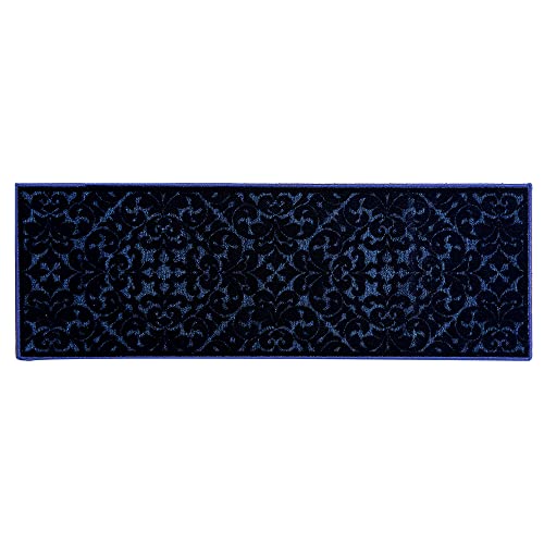 Better Trends Myla Collection Teppich, 100% Polyester, 50,8 x 152,4 cm, Marineblau von Better Trends