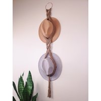Doppel-Hutbügel - Made To Order Makramee-Huthalter Mit Breiter Krempe von BetterDaysMacrame