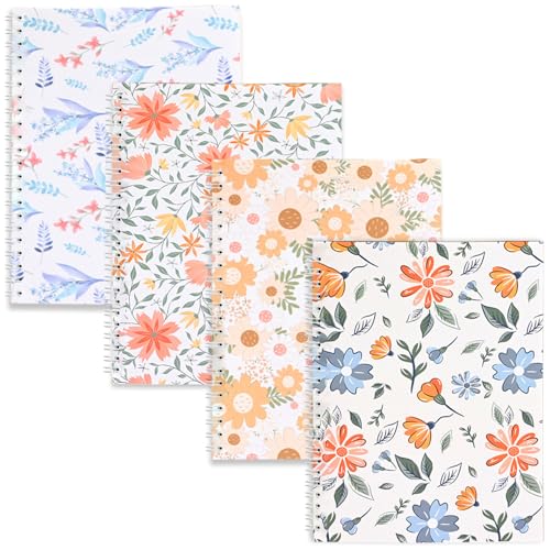 BetterJonny 4 Pcs Reusable Sticker Book Collecting Album Blank Sticker Storage Organizer Book, A5 Size 24 Inner Pages Per Album, Release Paper for Collecting Stickers, Labels(Aesthetic Flowers) von BetterJonny
