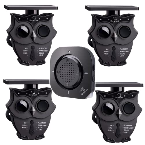 Solar-Alarmsystem für Auffahrt: kabellos, IP65, wetterfest, Outdoor, Bewegungsmelder, 120dB, Alarmsystem, Eigentums-Überwachung/Schutz (1 Empfänger) von Betterlink