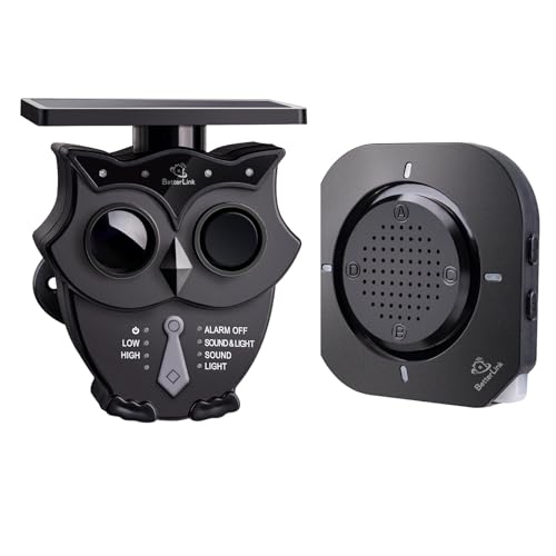 Solar Auffahrt-Alarmanlage: 1/2 Meile, IP65, wetterfest, Outdoor-Bewegungsmelder, 120dB Sirene, Sound-Licht-Alert, Eigentums-Überwachung/Schutz von Betterlink