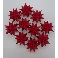 10 Kleine Bascetta-sterne Aus Papier in Weihnachtsrot 10 Kleine Bascetta-sterne Aus Papier in Weihnachtsrot von BettinasBastelBude
