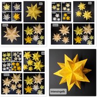sterne/Bascetta-sterne Aus Papier in Diversen Gelbtönen Und Verschiedenen Größen sterne/Bascetta-sterne Aus Papier in Diversen Gelbtönen Und Verschiedenen Größen von BettinasBastelBude