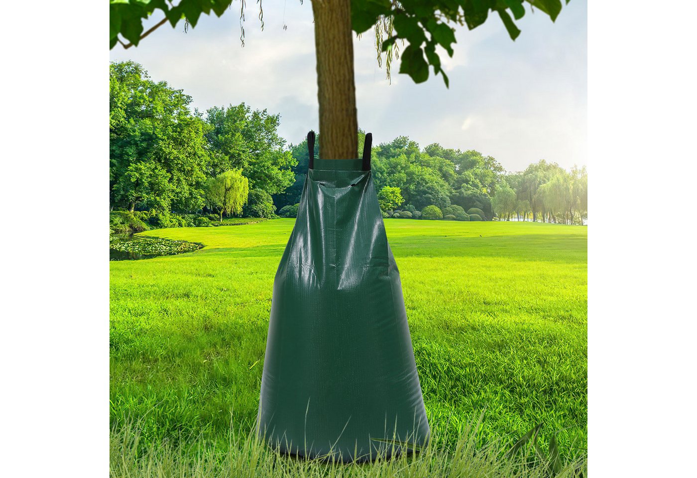 Bettizia Bewässerungssystem 15x Baumsack treebag Bewässerungssack 75l Bewässerungsbeutel Grün PVC von Bettizia