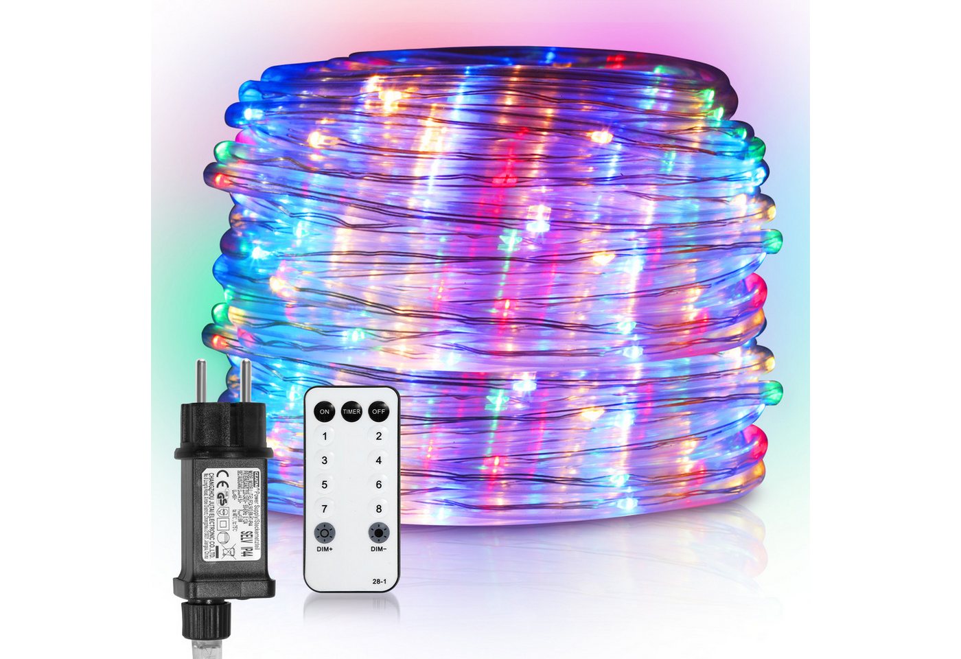 Bettizia LED-Lichterschlauch LED Lichterschlauch LED Lichterkette 8 Modi IP65 Wasserdicht RGB 10M von Bettizia