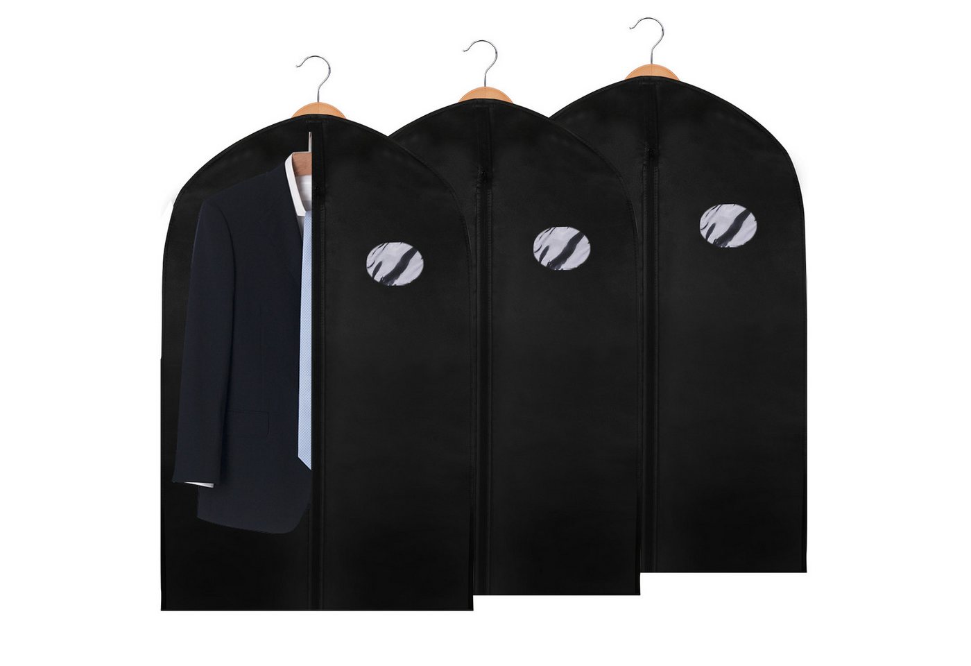 Bettizia Sitzsack 3St. Kleidersack mit Schuhtasche Kleiderhülle Schutzhülle 100 x 60 cm von Bettizia