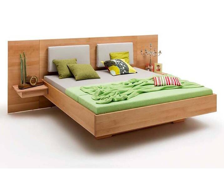 Schwebebett Ludwigsburg, 200x200cm, Buche, gefaste Kante, Schwebebett Ludwigsburg, 200x200cm, Buche, gefaste Kante, von Bettkonzept