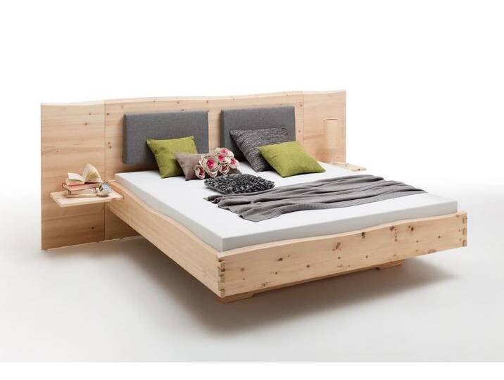 Zirben Schwebebett Wolkenstein, 200x180cm, natürliche Baumkante, Zirben Schwebebett Wolkenstein, 200x180cm, natürliche Baumkante, von Bettkonzept