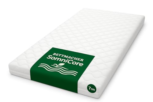 Bettmacher SomniCore Topper 100x200 cm mittel, 7 cm Höhe, 7-Zonen-Wellenkern, Abnehmbarer Bezug, 60° waschbar, Oeko-TEX® 100 von Bettmacher
