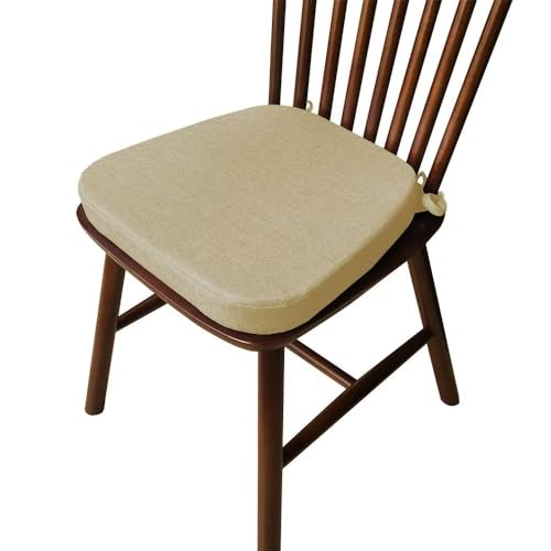 2er Set Stuhlkissen mit Bändern, Waschbare Sitzkissen rutschfest,Stuhlauflage Stuhlpolster Sitzkissen,Leinen Memory Baumwolle Kissen für Zuhause Büro Küche Esszimmer 2er Set Stuhlkissen mit Bändern, Waschbare Sitzkissen rutschfest,Stuhlauflage Stuhlpolster Sitzkissen,Leinen Memory Baumwolle Kissen für Zuhause Büro Küche Esszimmer von Bettschlange