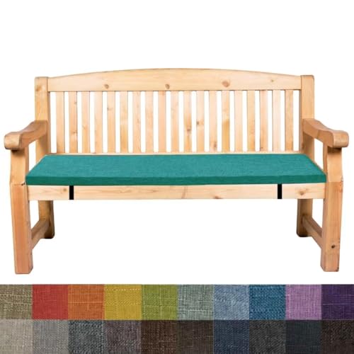 3CM Dicke Sitzauflage Sitzkissen Bank, Bankauflage Bankkissen, Waschbare Stuhlkissen Bankpolster, Gartenbank Auflage Outdoor, Sitzkissen Groß für Stuhl Boden Bürostuhl,Hellblau, 110x40x3cm von Bettschlange