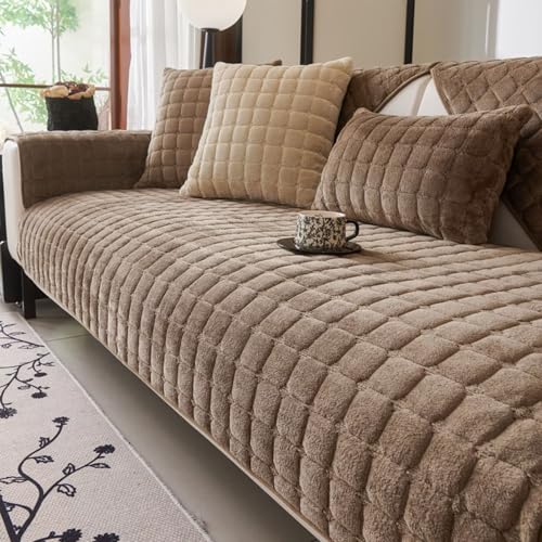 Bettschlange Sofa Überzug L Form, Sofadecken für Sitzfläche, Couch Überzug 1 2 3 4 Sitzer Sofabezug, Sofaschoner rutschfest,Universelle Sofaüberwurf,Ecksofa(F-Dunkle Curry,90x160cm Bettschlange Sofa Überzug L Form, Sofadecken für Sitzfläche, Couch Überzug 1 2 3 4 Sitzer Sofabezug, Sofaschoner rutschfest,Universelle Sofaüberwurf,Ecksofa(F-Dunkle Curry,90x160cm von Bettschlange