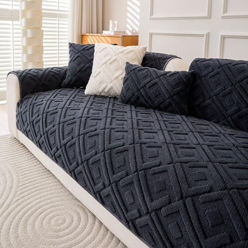 Couch Überzug,Sofa Überzug,Sofa-Schutzhülle mit Rutschfester Unterlage,Neue Universelle rutschfeste Solide Strukturierte Sofabezug für Wohnzimmer,Dunkelgrau,70x180cm Couch Überzug,Sofa Überzug,Sofa-Schutzhülle mit Rutschfester Unterlage,Neue Universelle rutschfeste Solide Strukturierte Sofabezug für Wohnzimmer,Dunkelgrau,70x180cm von Bettschlange