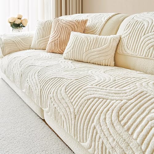 Couch Überzug,Sofa Überzug,Sofa-Schutzhülle mit Rutschfester Unterlage,Neue Universelle rutschfeste Solide Strukturierte Sofabezug für Wohnzimmer,H-Beige,90x160cm Couch Überzug,Sofa Überzug,Sofa-Schutzhülle mit Rutschfester Unterlage,Neue Universelle rutschfeste Solide Strukturierte Sofabezug für Wohnzimmer,H-Beige,90x160cm von Bettschlange
