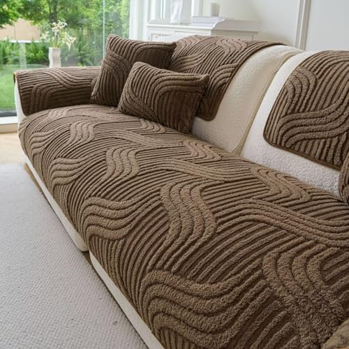 Couch Überzug,Sofa Überzug,Sofa-Schutzhülle mit Rutschfester Unterlage,Neue Universelle rutschfeste Solide Strukturierte Sofabezug für Wohnzimmer,H-Dunkelbraun,90x180cm Couch Überzug,Sofa Überzug,Sofa-Schutzhülle mit Rutschfester Unterlage,Neue Universelle rutschfeste Solide Strukturierte Sofabezug für Wohnzimmer,H-Dunkelbraun,90x180cm von Bettschlange