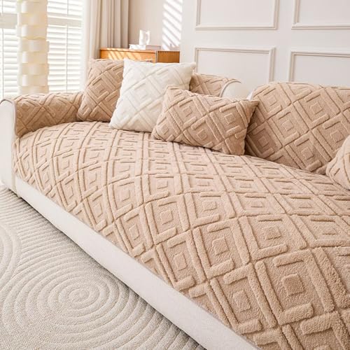 Couch Überzug,Sofa Überzug,Sofa-Schutzhülle mit Rutschfester Unterlage,Neue Universelle rutschfeste Solide Strukturierte Sofabezug für Wohnzimmer,Hellbraun,90x70cm Couch Überzug,Sofa Überzug,Sofa-Schutzhülle mit Rutschfester Unterlage,Neue Universelle rutschfeste Solide Strukturierte Sofabezug für Wohnzimmer,Hellbraun,90x70cm von Bettschlange