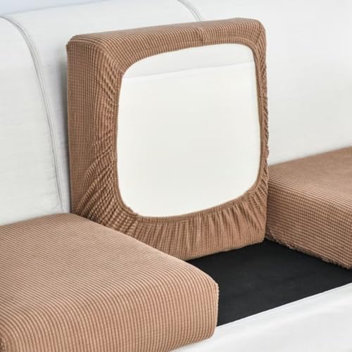 Sofa Sitzkissenbezug, Sofa Überzug Stretch, Sofakissen Schonbezüge Ersatz, Husse Überzug Bezug Für Sofa Sitzkissen, Couch mit Elastischem Boden, rutschfest Stoff Tartan von Bettschlange