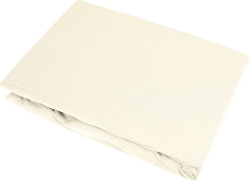 Bettwaesche-mit-Stil Jersey Spannbettlaken natur 140 – 160x200 von Bettwaesche-mit-Stil