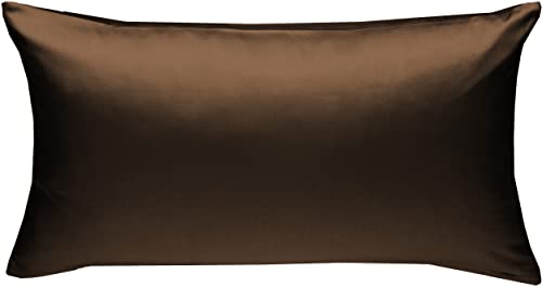 Bettwaesche-mit-Stil Mako Interlock Jersey Bettwäsche Kissen Uni/enfarbig 100% Baumwolle 40x80, Espresso Braun Bettwaesche-mit-Stil Mako Interlock Jersey Bettwäsche Kissen Uni/enfarbig 100% Baumwolle 40x80, Espresso Braun von Bettwaesche-mit-Stil
