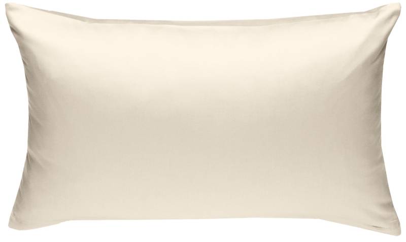 Bettwaesche-mit-Stil Mako-Satin / Baumwollsatin Bettwäsche uni / einfarbig natur Kissenbezug 70x90 cm von Bettwaesche-mit-Stil