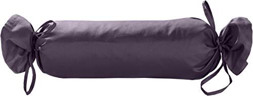Bettwaesche-mit-Stil Mako Satin Baumwoll Nackenrollen Bezug 15x40 - Nackenrollenbezug aus 100% Baumwolle - Nackenrolle Überzug einfarbig Lila - Made in EU Bettwaesche-mit-Stil Mako Satin Baumwoll Nackenrollen Bezug 15x40 - Nackenrollenbezug aus 100% Baumwolle - Nackenrolle Überzug einfarbig Lila - Made in EU von Bettwaesche-mit-Stil