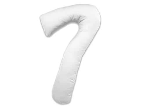 Bettwaesche-mit-Stil Mako Satin Baumwollsatin Seitenschläferkissen Bezug Uni/einfarbig für Theraline my7 Kissen - Weiß von Bettwaesche-mit-Stil