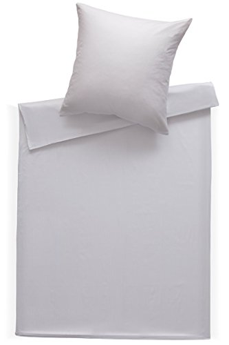 Bettwaesche-mit-Stil Mako Satin Damast Bettwäsche Streifen 2mm weiß in vielen Größen (weiß, 40 cm x 80 cm) von Bettwaesche-mit-Stil