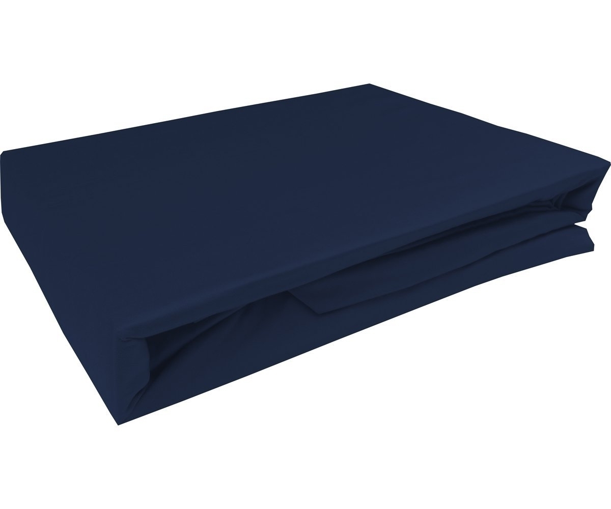 Boxspringbett Spannbettlaken Dunkelblau 200x200 cm Mako Satin bis 40cm Höhe – 100% Baumwolle seidig, weiches Hautgefühl mit Rundumgummi atmungsaktiv Boxspringbett Spannbettlaken Dunkelblau 200x200 cm Mako Satin bis 40cm Höhe – 100% Baumwolle seidig, weiches Hautgefühl mit Rundumgummi atmungsaktiv von Bettwaesche-mit-Stil