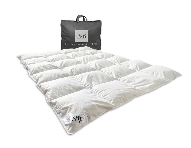 Daunendecke leicht 155x220cm | 90% Daune 10% Feder Klasse 1 von Bettwaesche-mit-Stil