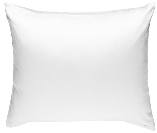 Mako-Satin Baumwollsatin Bettwäsche Uni einfarbig zum Kombinieren (Kissenbezug 40 cm x 40 cm, Weiß) von Bettwaesche-mit-Stil