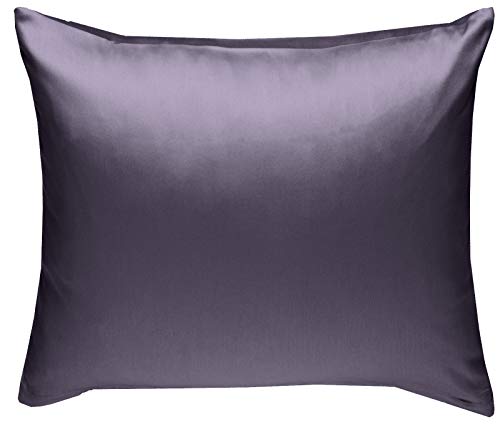 Mako-Satin Baumwollsatin Bettwäsche Uni einfarbig zum Kombinieren (Kissenbezug 50 cm x 50 cm, Lila) viele Farben & Größen von Bettwaesche-mit-Stil