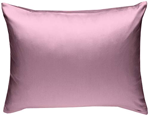 Mako-Satin Baumwollsatin Bettwäsche Uni einfarbig zum Kombinieren (Kissenbezug 70 cm x 90 cm, Rosa) von Bettwaesche-mit-Stil