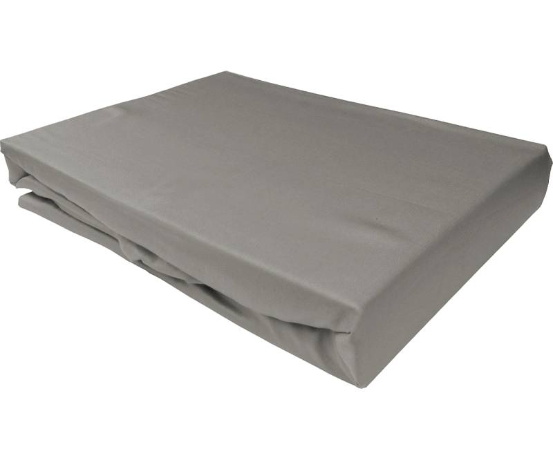 Mako Satin Spannbettlaken Dunkelgrau 160x200 cm Boxspringbett 21-30cm Matratze – 100% Baumwolle - seidig, weiches Hautgefühl mit Rundumgummi atmungsaktiv von Bettwaesche-mit-Stil