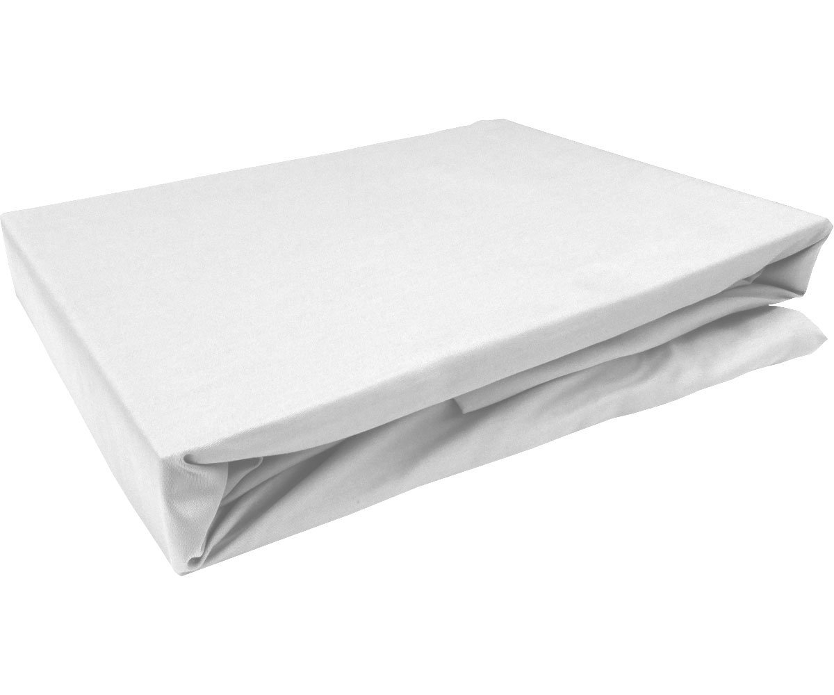 Mako Satin Spannbettlaken Weiß 100x200 cm Boxspringbett 21-30cm Matratze – 100% Baumwolle - seidig, weiches Hautgefühl mit Rundumgummi atmungsaktiv Mako Satin Spannbettlaken Weiß 100x200 cm Boxspringbett 21-30cm Matratze – 100% Baumwolle - seidig, weiches Hautgefühl mit Rundumgummi atmungsaktiv von Bettwaesche-mit-Stil