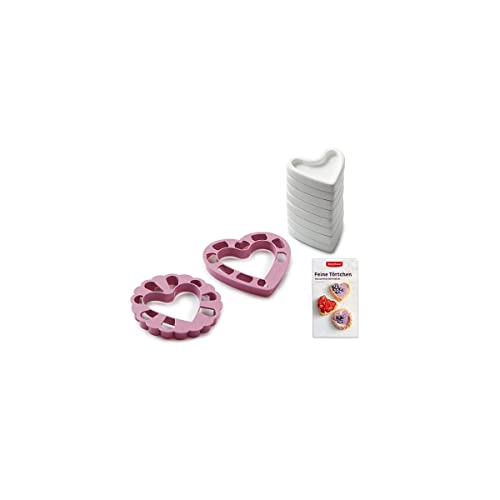 Betty Bossi Ausstechform für Törtchen Herz & Blume Kunststoff Keramik Lila Weiß Kekse Betty Bossi Ausstechform für Törtchen Herz & Blume Kunststoff Keramik Lila Weiß Kekse von Betty Bossi
