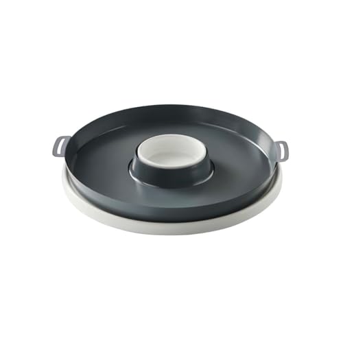 Betty Bossi - Backform Kranz, mit Hebeboden, 25 cm (32153) 3 in 1: Backform, Servierplatte und Dippschälchen in einem von Betty Bossi