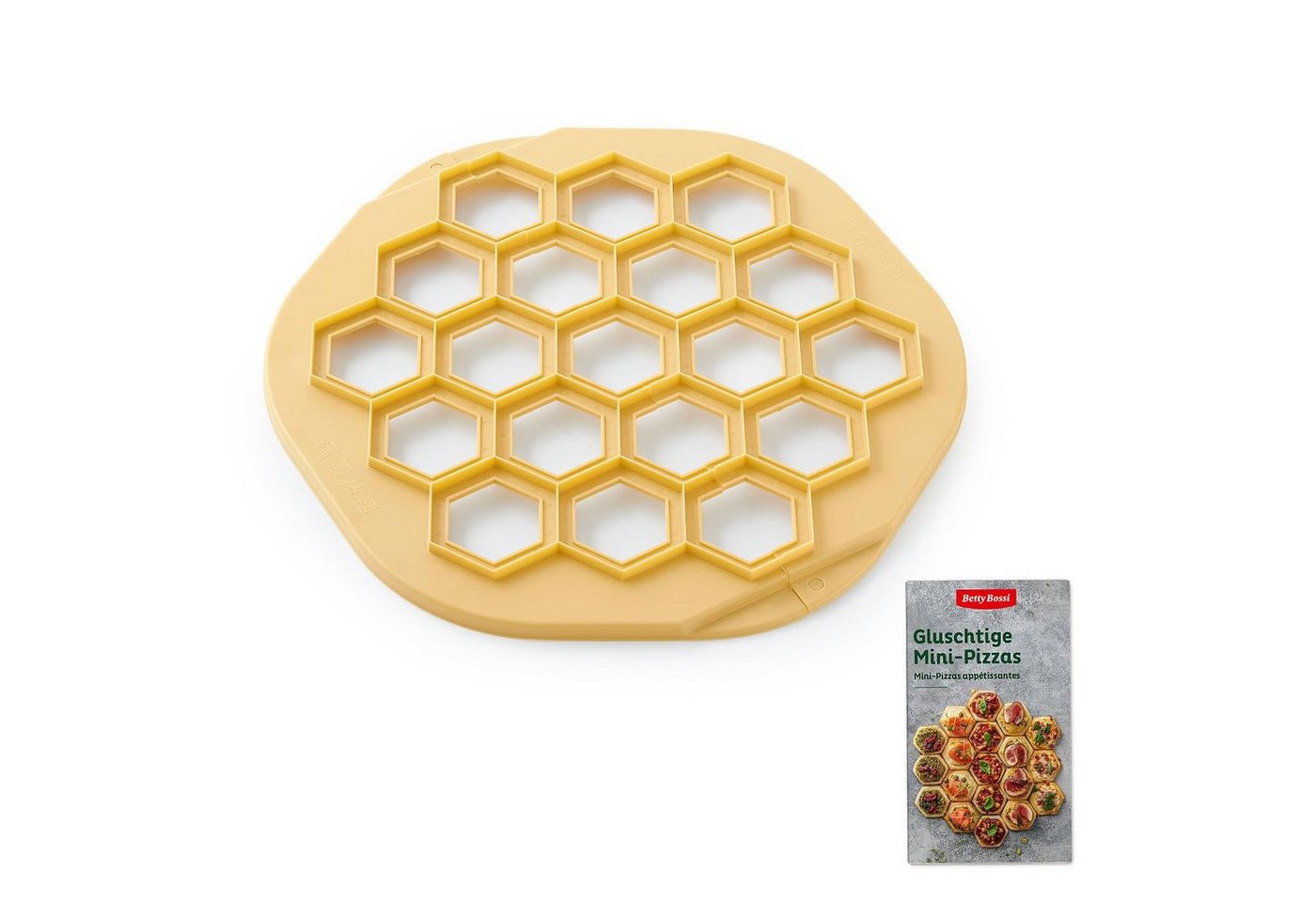 Betty Bossi Backform Mini Pizza Tool, mit Rezeptheft von Betty Bossi