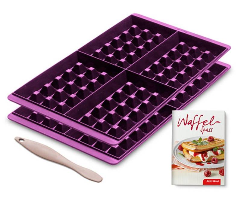 Betty Bossi Backform Waffelform (2er-Set), (2-tlg), Silikon von Betty Bossi