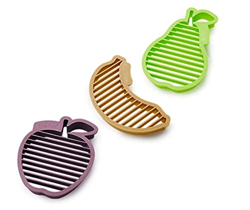 Betty Bossi Jalousie-Ausstecher für Früchte | 3er-Set Apfel, Banane und Birne | Kunststoff | Spülmaschinengeeignet Betty Bossi Jalousie-Ausstecher für Früchte | 3er-Set Apfel, Banane und Birne | Kunststoff | Spülmaschinengeeignet von Betty Bossi