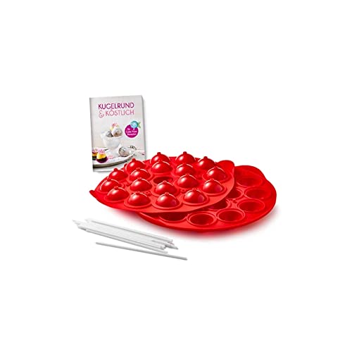 Betty Bossi Kugel-Backform Cake-Pops Silikon Hitzebeständig Rot Backform Betty Bossi Kugel-Backform Cake-Pops Silikon Hitzebeständig Rot Backform von Betty Bossi