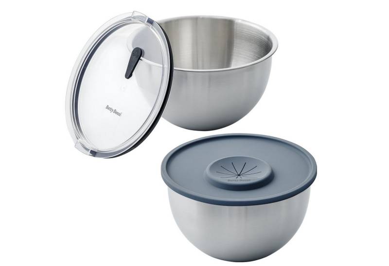 Betty Bossi Schüssel Edelstahlschüssel mit Deckel und Spritzschutz - 2er-Set, (Set) von Betty Bossi