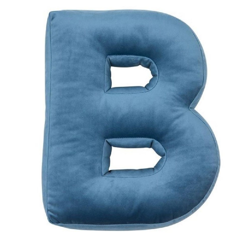 Kinderdaunenkissen Buchstabenkissen B Blau (40cm), Betty's Home von Betty's Home