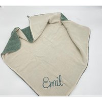 Babydecke Frottee Und Musselin - Mit Name Personalisiert von BettyKids