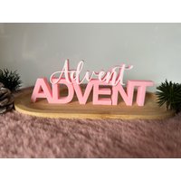 Schriftzug Advent Advent in 3D, Statements, 3D Drucke, Dekoration, Adventsdeko, Weihnachten Schriftzug Advent Advent in 3D, Statements, 3D Drucke, Dekoration, Adventsdeko, Weihnachten von BettysKreativStudio