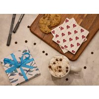 Herz Ballon Muster Keramik Untersetzer, Rot Weisser Valentinstag Geschenk, Kaffeezubehör, Untersetzer Herz Ballon Muster Keramik Untersetzer, Rot Weisser Valentinstag Geschenk, Kaffeezubehör, Untersetzer von BetulSalmanArt