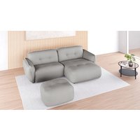 BETYPE Polsterhocker "Be Fluffy", softer Sitzkomfort, moderner Kedernaht, hochwertiger Bezugsstoff von Betype